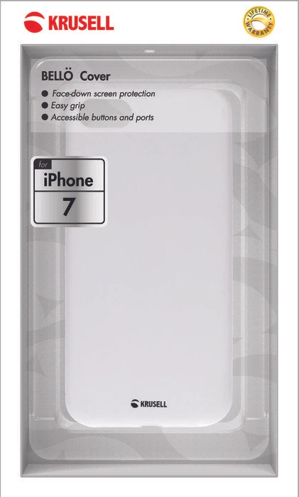 Krusell Bellö Cover für Apple iPhone 7 weiß