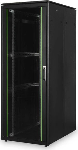 Digitus Professional Unique Serie Serverschrank 42HE, Sicherheitsglastür, IP2X, schwarz, 1200mm tief