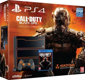 Sony PlayStation 4 - 1TB Call of Duty: Black Ops III Limited Edition Bundle schwarz/orange