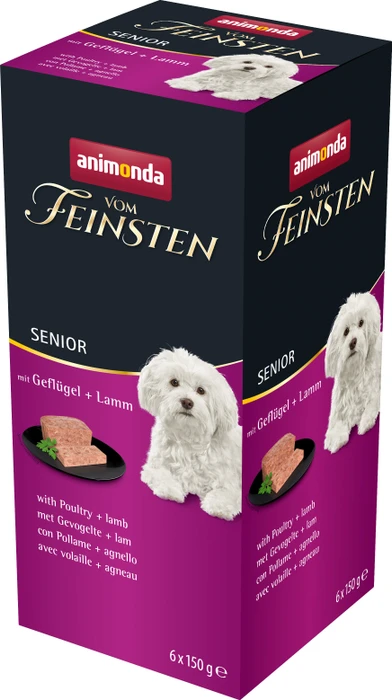 animonda Vom Feinsten Senior Geflügel und Lamm, 900g (6x 150g)