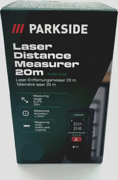 Parkside PLEM 20 B5 Batterie-Laser-Entfernungsmesser