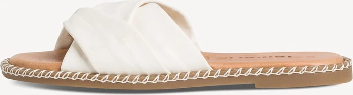 Tamaris Lederpantolette weiß (Damen)