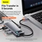 Baseus Metal Gleam 5-in-1 Hub, USB-C 3.0 [Stecker] Vorschaubild