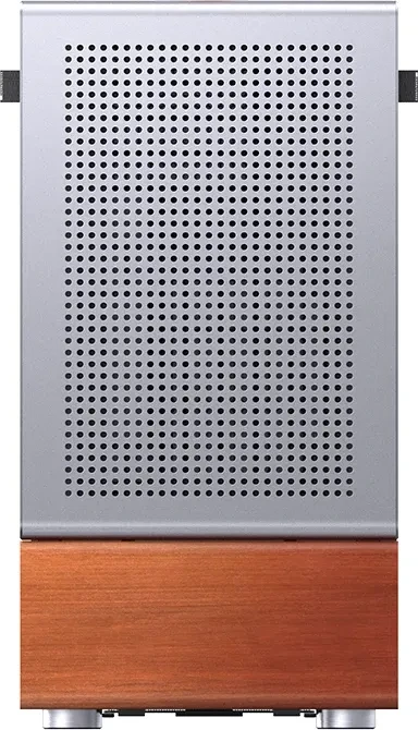 Jonsbo T7 Silver, silber/braun, Glasfenster
