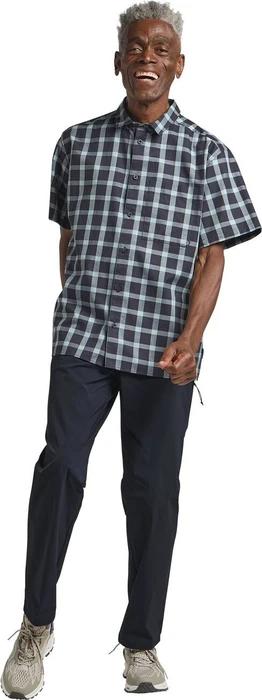 Jack Wolfskin Planalto Hemd kurzarm check dark navy (Herren)