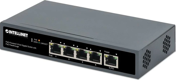 Intellinet Desktop Gigabit Switch, 5x RJ-45, 65W PoE++ PD