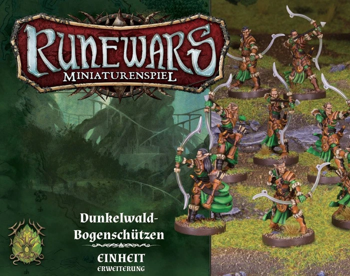 Runewars Miniaturenspiel - Dunkelwald-Bogenschützen Einheit-Erweiterung
