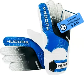 Hudora gepolsterte Torwarthandschuhe blau (Junior)