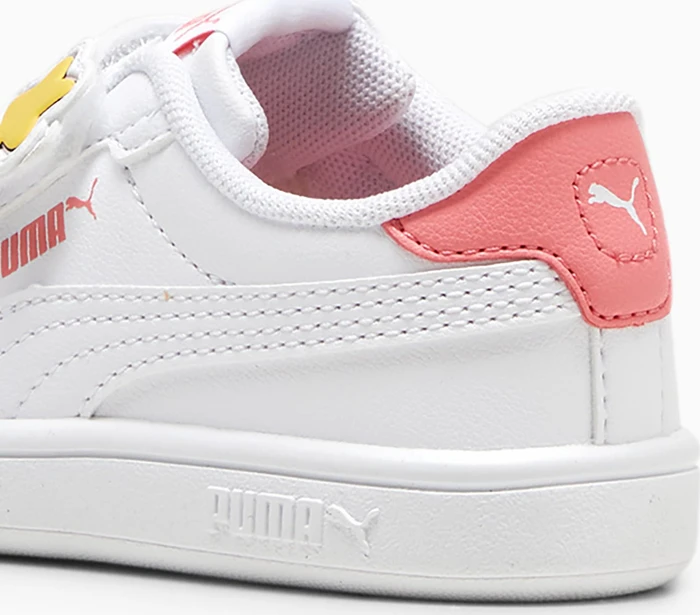Puma Smash 3.0 Badges puma white/passionfruit (Junior)