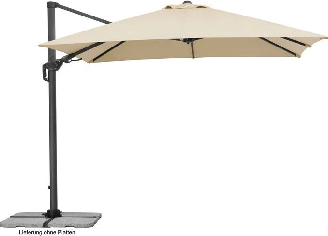 Schneider Rhodos Twist Sonnenschirm 300x300cm natur