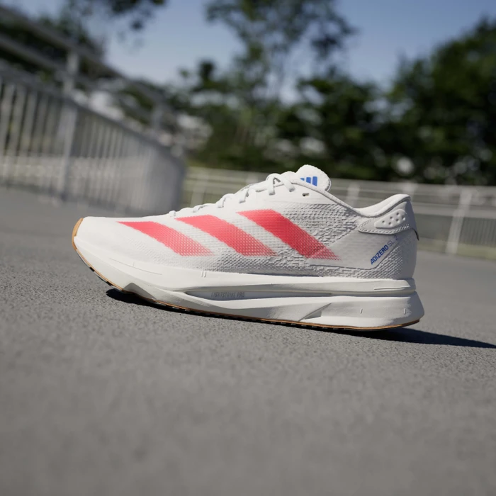 adidas Adizero SL2 cloud white/pure ruby/royal blue (Damen)
