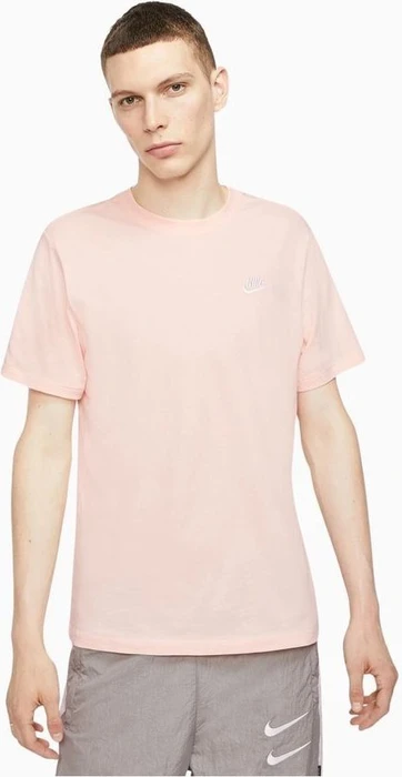 Nike Sportswear Club Funktionsshirt kurzarm washed coral/white (Herren)
