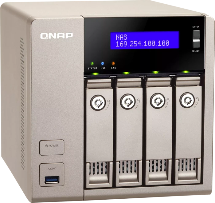 QNAP TVS-463, 4GB RAM, 2x RJ-45 1000Base-T, 5x USB-A 3.0