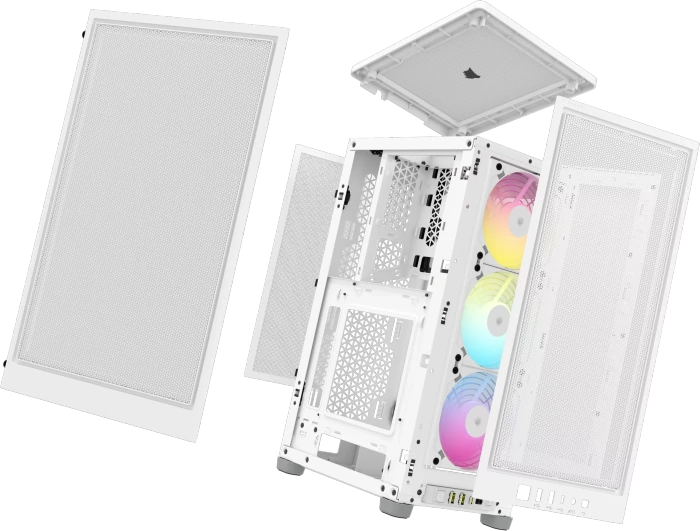 Corsair 2000D RGB Airflow, weiß, Mini-ITX