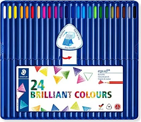 Staedtler ergosoft 157 Buntstift sortiert, 24er-Set