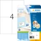 Herma Etiketten Premium, A6, weiß, matt, 10 Blatt (40 Etiketten) Vorschaubild