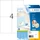 Herma Etiketten Premium, A6, weiß, matt, 10 Blatt (40 Etiketten) (8630)
