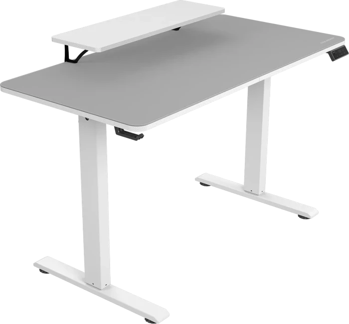 Cougar E-Star 120 Gaming Desk elektrisch höhenverstellbarer Sitz-Steh-Schreibtisch 120x60cm weiß/weiß