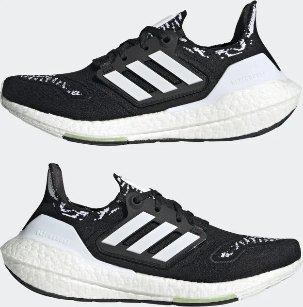 adidas Ultraboost 22 core black/cloud white/almost lime (Damen)