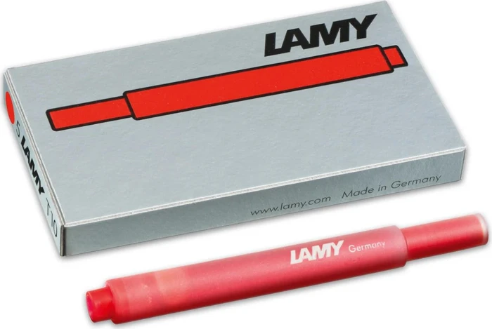 Lamy T10 Großraum-Tintenpatrone rot, 1.25ml, 5er-Pack