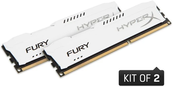 Kingston FURY weiß UDIMM 16GB Kit, DDR3-1866, CL10, 2RX8