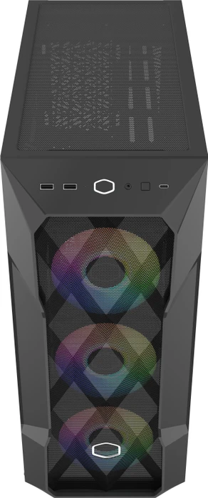 Cooler Master MasterBox TD500 Mesh V2, schwarz, Glasfenster