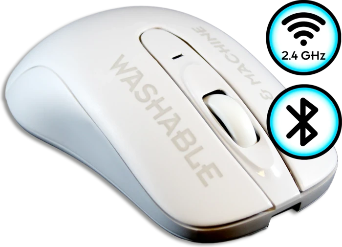 Man & Machine C Mouse washable wireless, weiß, USB/Bluetooth