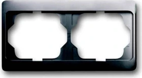 Busch-Jaeger Alpha exclusive Abdeckrahmen 2-fach Rahmen waagrecht, platin