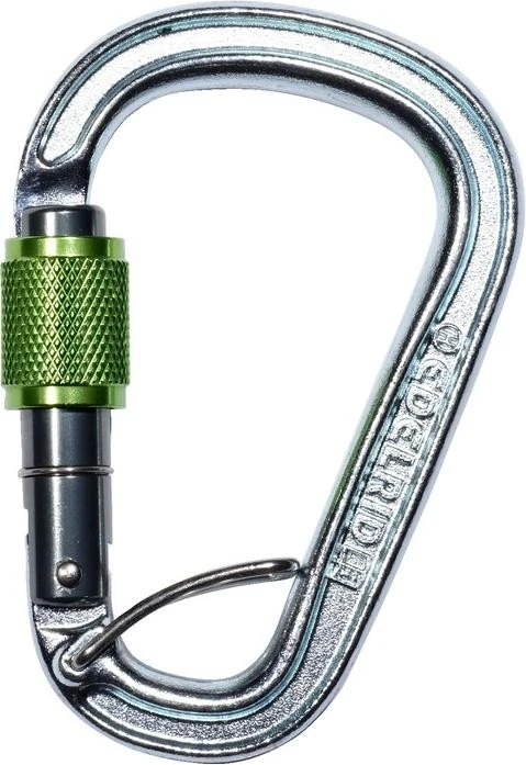 Edelrid HMS Bruce FG Stahl Schraubkarabiner