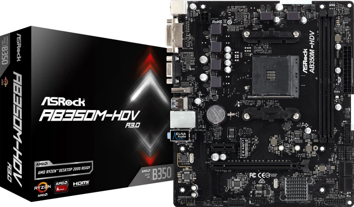 ASRock AB350M-HDV R3.0 (AMD AM4)