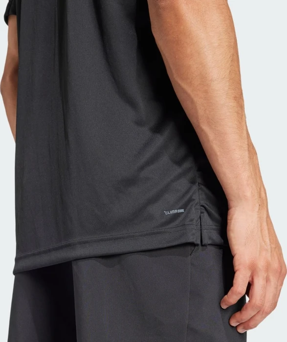 adidas Club Tennis Climacool 3-Streifen Funktionsshirt kurzarm schwarz (Herren)