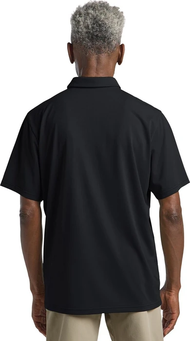 Jack Wolfskin Delgami Poloshirt kurzarm schwarz (Herren)