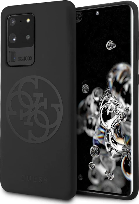 Guess Hard Cover Silicone 4G für Samsung Galaxy S20 Ultra schwarz