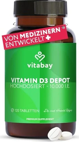 Vitabay Vitamin D3 Depot 10.000 Kapseln, 120 Stück