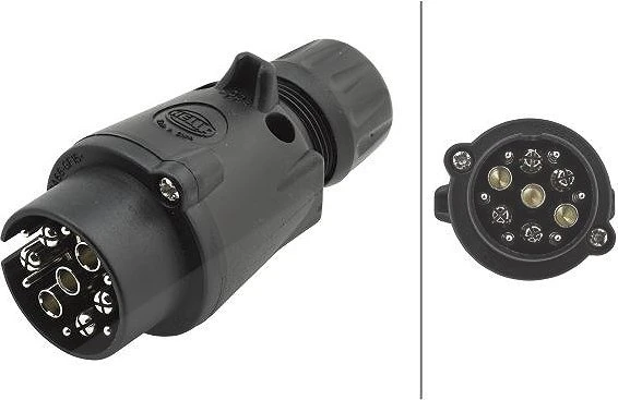 Hella 7 polig Stecker Schraubkontakt