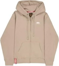 Alpha Industries Basic Zip SL Hoodie vintage sand (Herren)