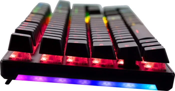 Verbatim SureFire KingPin M2 Gaming Keyboard, LEDs RGB, RED Switches, schwarz, USB, DE