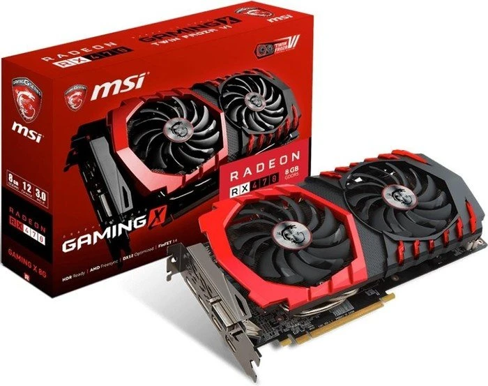 MSI Radeon RX 470 Gaming X 8G, 8GB GDDR5, DVI, 2x HDMI, 2x DP