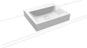 Kaldewei Cono 3085 Aufsatzwaschtisch 60x50x12cm, Perl-Effekt, alpinweiß