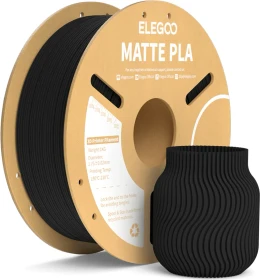 Elegoo PLA Matte, schwarz, Spule, 1.75mm, 1.00kg
