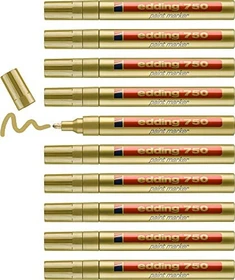 edding 750 Lackmarker gold, 10er-Pack
