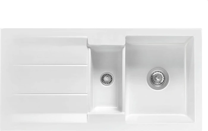 systemceram Genea 100 Einbau Becken reversibel grönland
