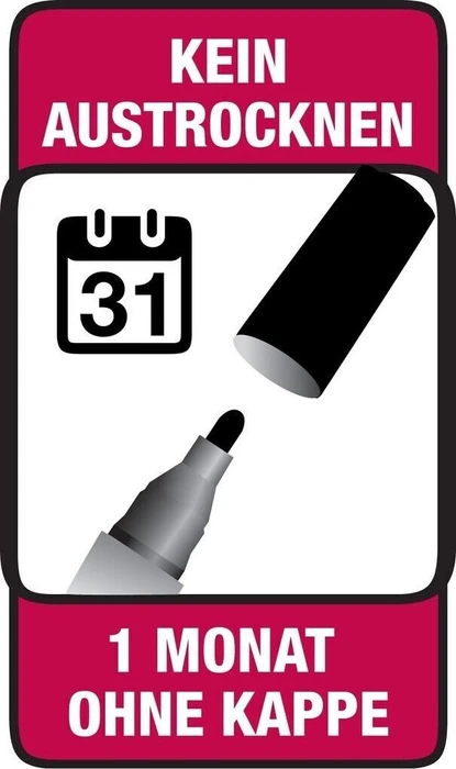 BIC Marking 2300 ECOlutions Permanentmarker Keilspitze 3.7-5.5mm schwarz, 24er-Pack, Box