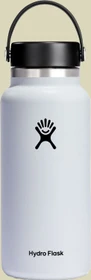 Hydro Flask Wide Mouth Isolierflasche 946ml weiß