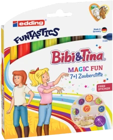 edding 13 Funtastics Bibi & Tina, farblich sortiert, 8er-Set