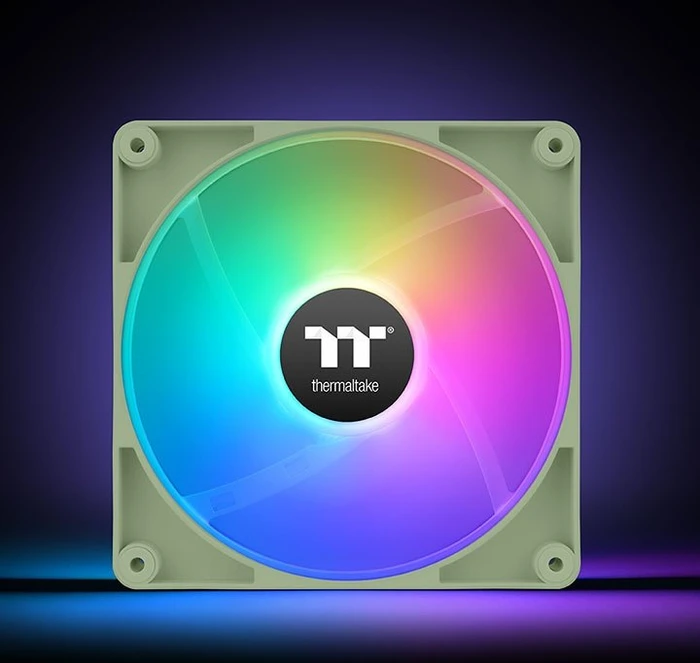 Thermaltake CT140 Reverse ARGB Sync Matcha Green, grün/weiß, 140mm, 2er-Pack