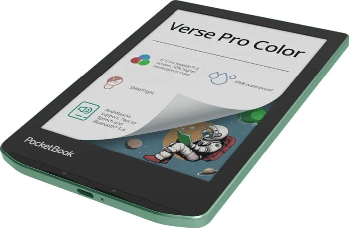 PocketBook Verse Pro Color, Sage Glow, 16GB Flash