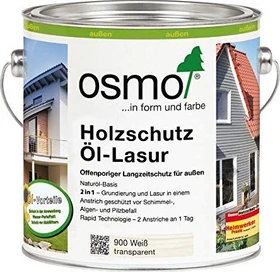 Osmo Holzschutz Öl-Lasur 900 außen weiß, 2.5l