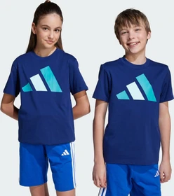 adidas Essentials T-Shirt kurzarm dark blue/pure teal/halo mint (Junior)
