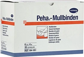 Hartmann Peha Mullbinden unsteril lose, 6cm x 4m, 20 Stück